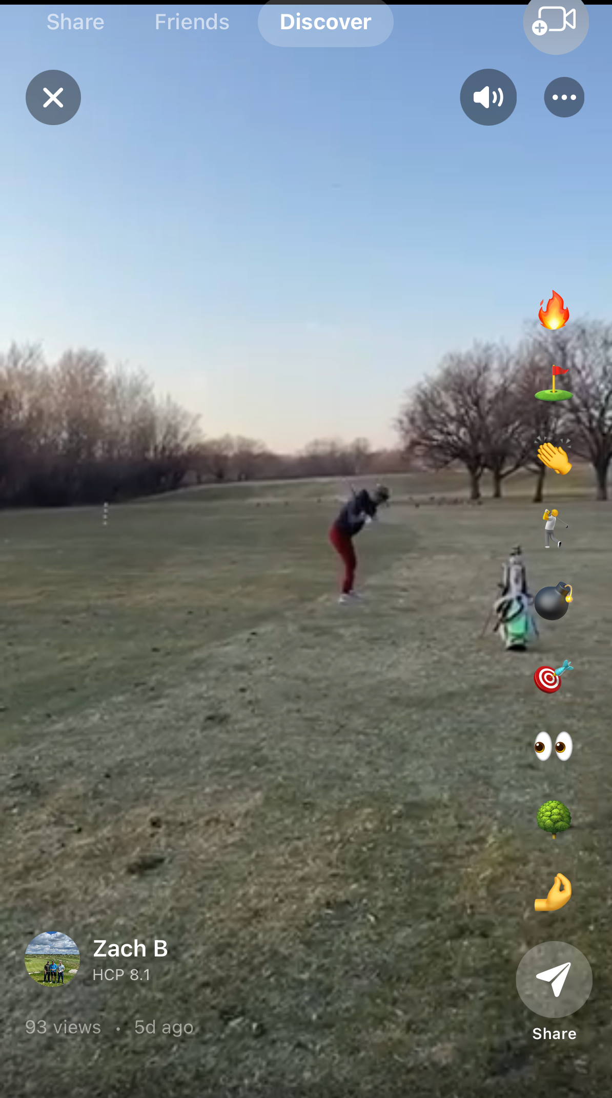 Video Shots with reactions